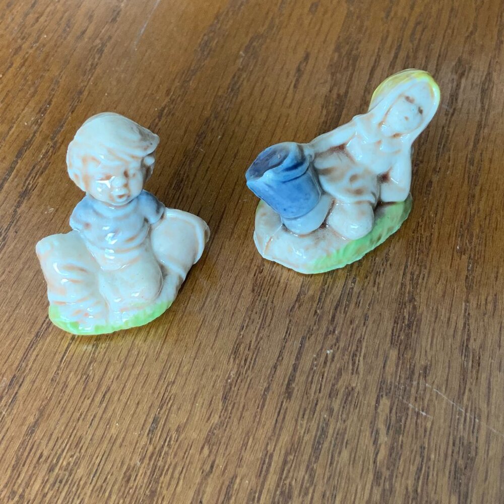 VINTAGE RED ROSE WADE FIGURINES - JACK & JILL